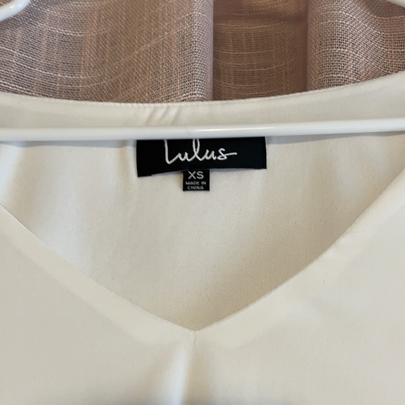 Lulu’s Shifting Dears White Ivory Dress - Picture 4 of 5